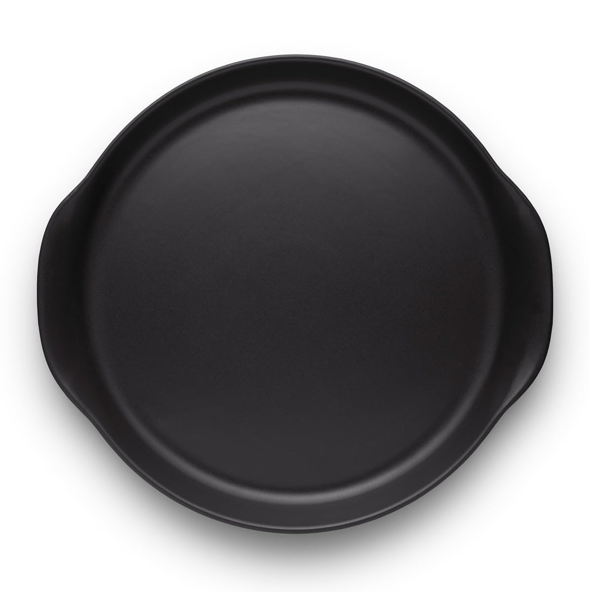EVA SOLO | Assiette Ovale 32cm | Cuisine Nordique | Lot de 4 | Noir | Grès