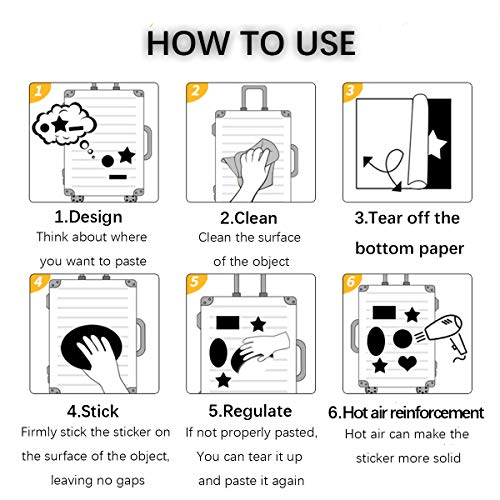 Q-Window - Set di adesivi in vinile per computer