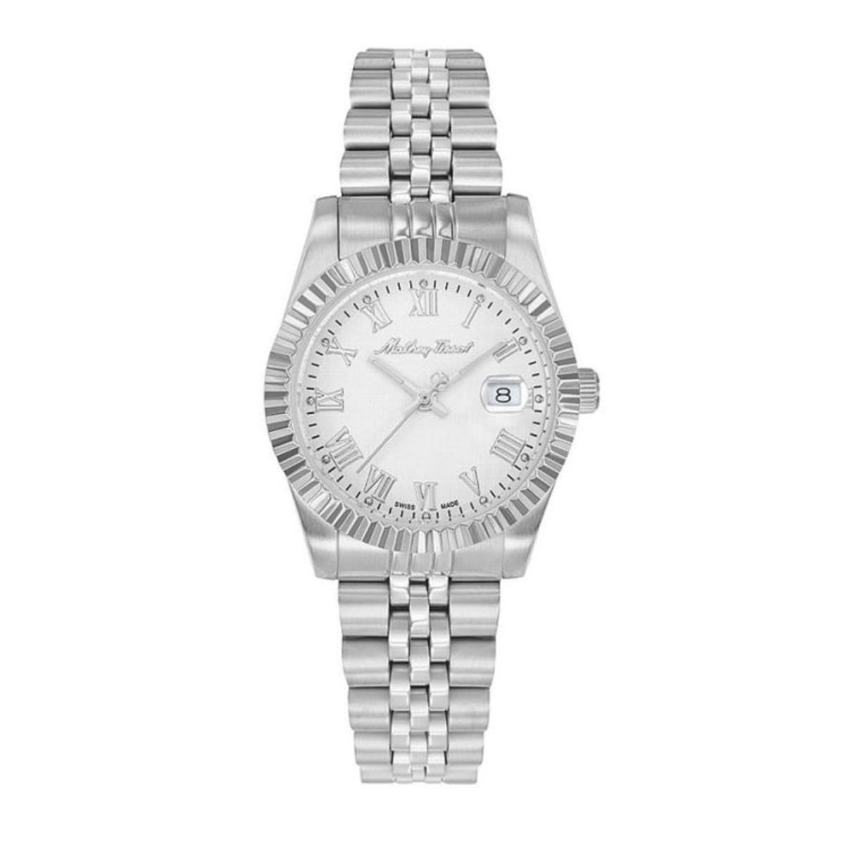 Mathey-Tissot Stainless Steel Silver Dial Roman Quartz Analogue Watch for Women -D810Abr, Silver Band (B0C8NKN4NG) Amazon Price History, Amazon Price Tracker