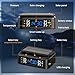 Seacot RV TPMS Tire Pressure Monitoring System with Solar/USB Charging, 4 Sensors, 6 Alarm Modes, LCD Display, 0-87 PSI Pressure Range for RVs, Trailers, and Cars