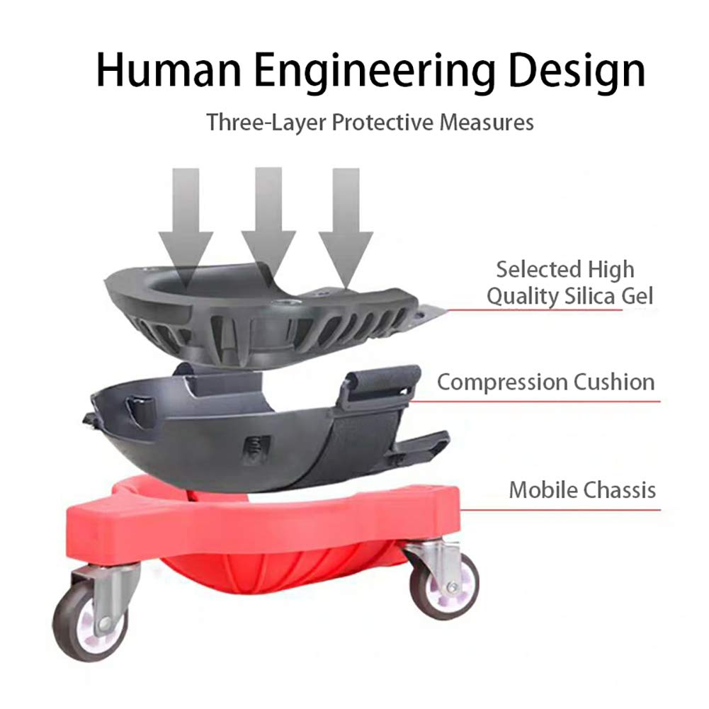 KneeBlades - Rodilleras enrollables, rodilleras con ruedas para el sitio de trabajo de construcción de trabajo
