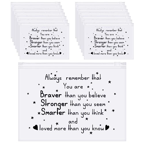 Sotiff 60 peças de presentes inspiradores a granel para mulheres, bolsas de maquilhagem inspiradoras em EVA, bolsas de higiene de cosméticos, presentes de agradecimento para a igreja de incentivo