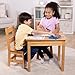 Melissa & Doug Solid Wood Kids Table and Chairs (2), Premium Quality Wooden Toddler Table and Chair Set for Kids Playroom Furniture & Montessori Classroom Furniture for Boys & Girls Ages 3+