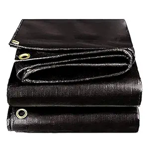 Double Shade Black & Green Heavy Duty Plastic Tarpaulin Cover 30 ft x 20 ft 100% Virgin UV Treated 300 GSM UV Stabilization Tirpal Tadpatri Waterproof Plastic Sheet