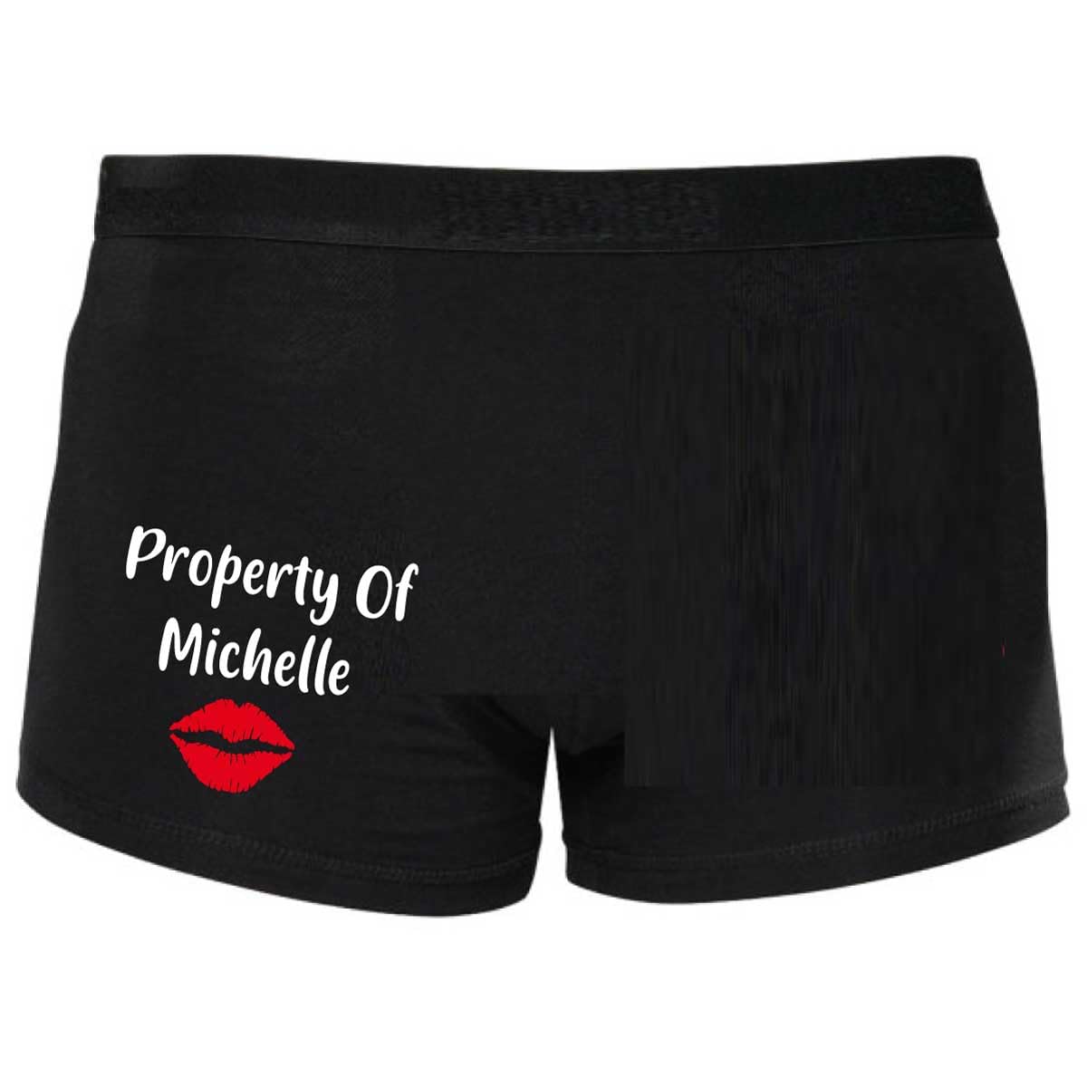 60 Second Makeover Limited Mens Black Personalised Property Of Boxers