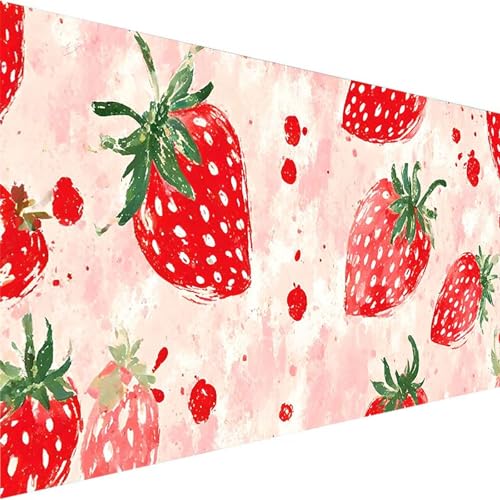 Paint by Numbers Fruta - Cuadros Para Pintar Por Numeros Fresa -DIY Pintar Por Numeros Adultos con Pinceles, Pigmento Acrílico Sin Marco, Paint by Numbers para Adultos y Niños 50x100cm Sin Marco H-3