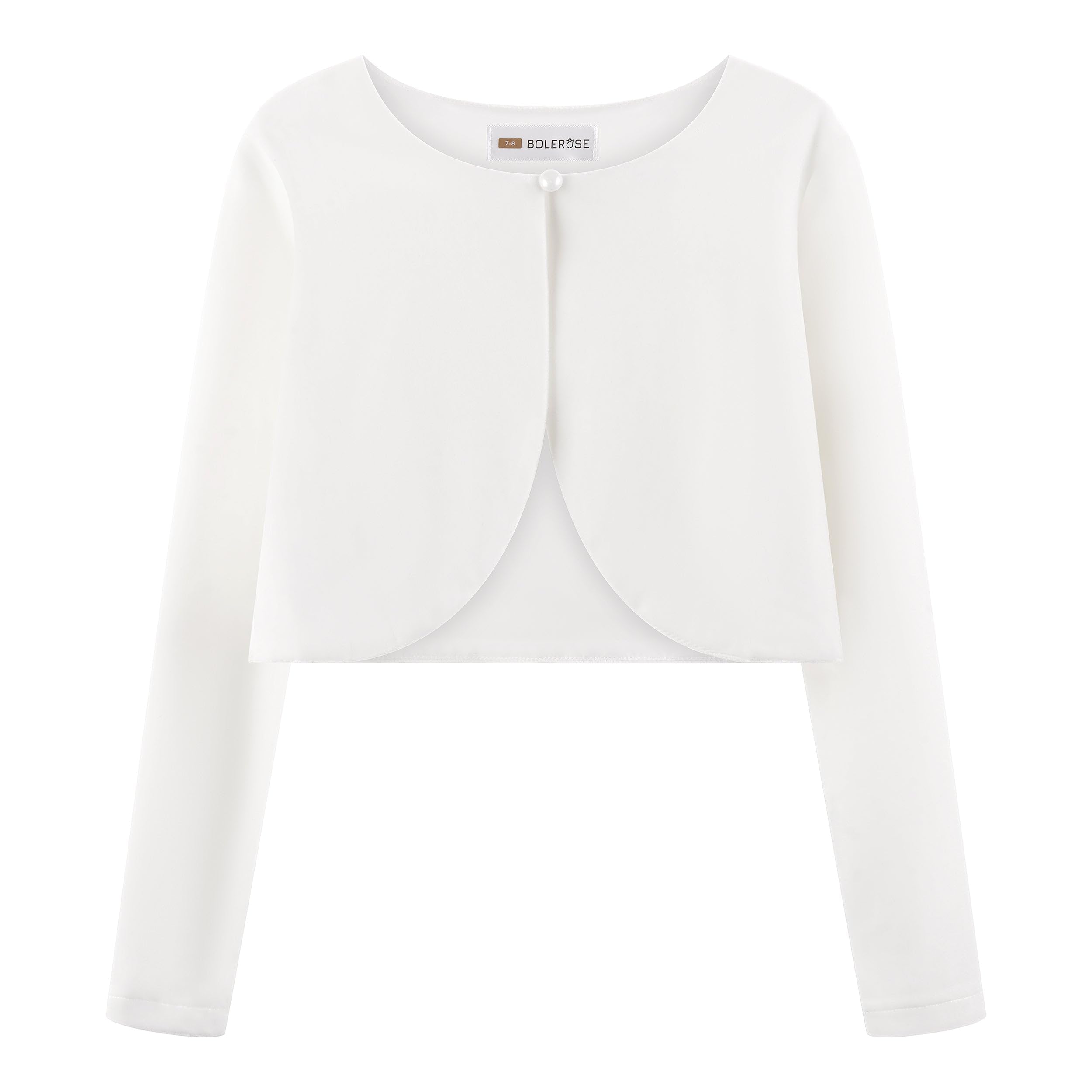 BOLEROSE Girls Velvet Long Sleeve Bolero