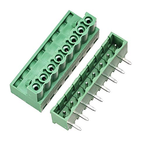 Conector bloque de terminales de tornillo 8 pines, solución para cableado PCB limpio