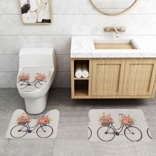 Tapis de salle de bain antidérapant ovale et rectangulaire - 4