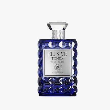Elusive Tonka Pour Homme Eau De Parfum for Men Long Lasting Woody Amber Scent with Bergamot, Tonka Bean & Vanilla Premium Masculine Fragrance