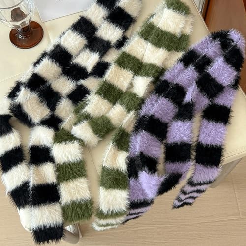 Fashion Plush Scarf for Women Knitted Scarf Provide Comfort and Charm for All Occasions3