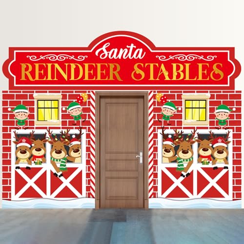 HunnmingRe 3 Pcs 157" Large Christmas Classroom Door Decorations Christmas