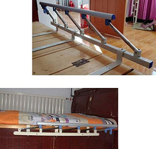 Barandilla de cama plegable grande con protector lateral de seguridad 4