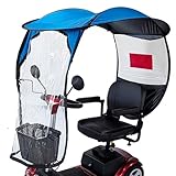 Mobility Scooter Canopy Rain Cover Electric Scooter Umbrella Waterproof Accessories Foldable for Outside Storage Heavy Duty Motorcycle Covers