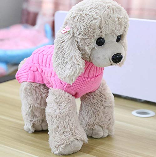 Pet Inverno Cane Vestiti, collo Alto in Maglia