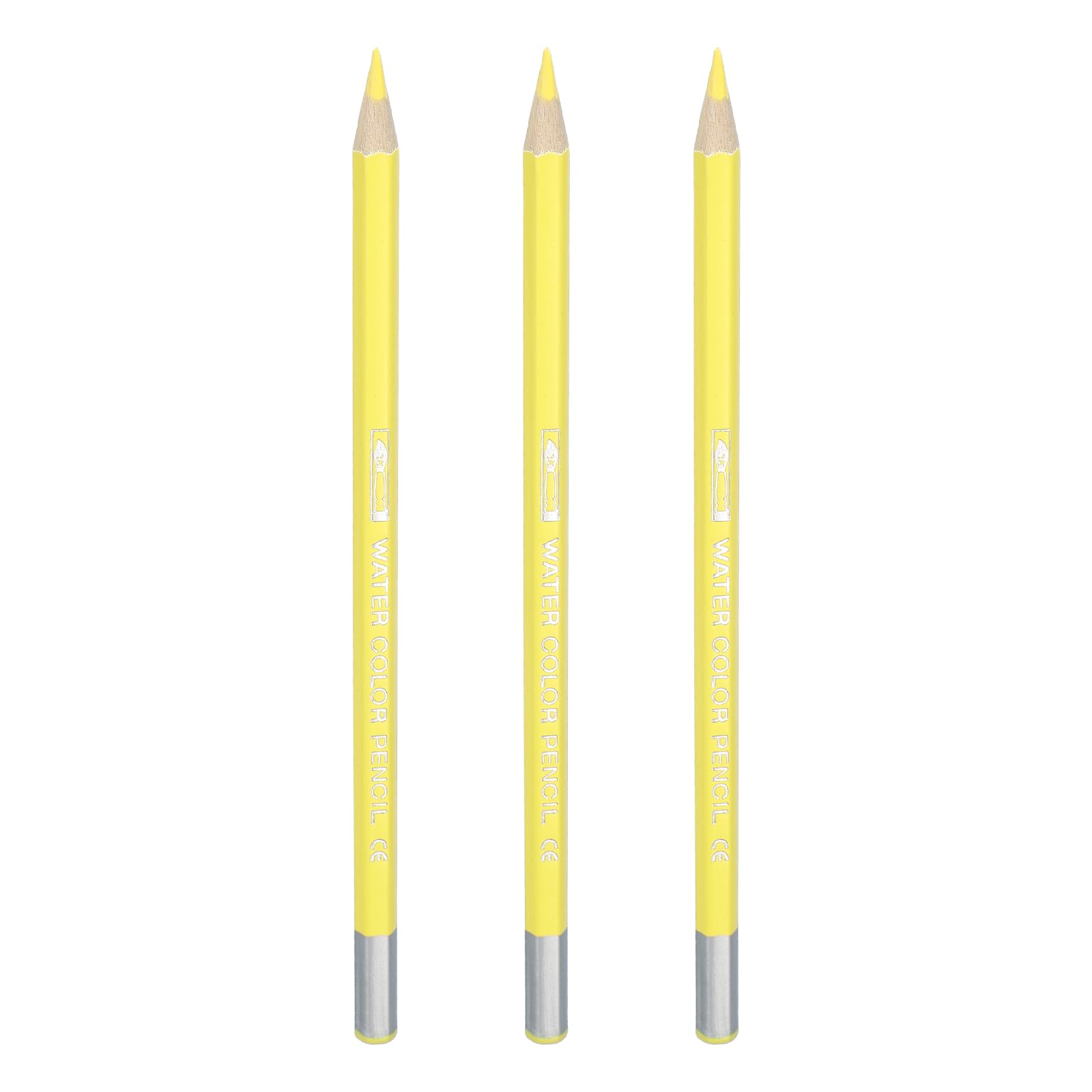 PATIKIL Watercolor Pencils, Lemon Yellow Color Pencil Set Sketch Coloring Drawing Colored Pencils Bulk Artist Drawing Supplies for Adult Coloring Book Blending, 3 Pcs