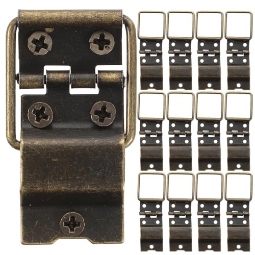 JECOMPRIS 木製ジュエリーケース アクセサリー 30個入り ボックス 木製ジュエリーケースヒンジ hinge ストレージ ふた付きボックス ネジ 装飾的な保管ボックス 工芸用の小さな蝶番 レトロなヒンジ 金属ヒンジ 鉄