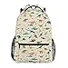 senya Dinosaur Pattern Backpack School Bag Travel Daypack Rucksack for Students