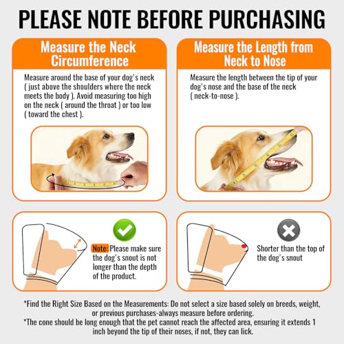 Image of MAXFUT Dog Cone Collar,Soft Cone for Dogs to Stop Licking After Surgery,Non Inflatable Dog Donut Cone (Light Blue, M)