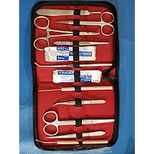 20 PCS ADVANCED BIOLOGY LAB ANATOMY MEDICAL STUDENT DISSECTING DISSECTION KIT SET WITH SCALPEL KNIFE HANDLE BLADES #10 + #11 HTI BRAND