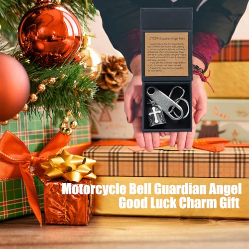 Image of Motorcycle Bell Guardian Angel Gremlin Lucky Charm Gift For Riders