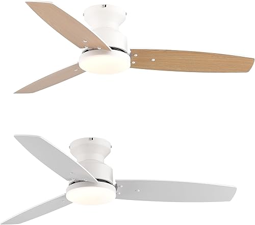Miniatura 23 de Modernos ventiladores de techo de 42 pulgadas con luces y control remoto, dormitorio, sala de estar, oficina, montaje empotrado, 18 W, 3CCT