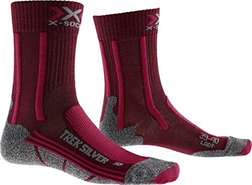 X-Socks Damen Trekking Silver Lady Socke, Bordeaux/Wine, 39/40 Cover