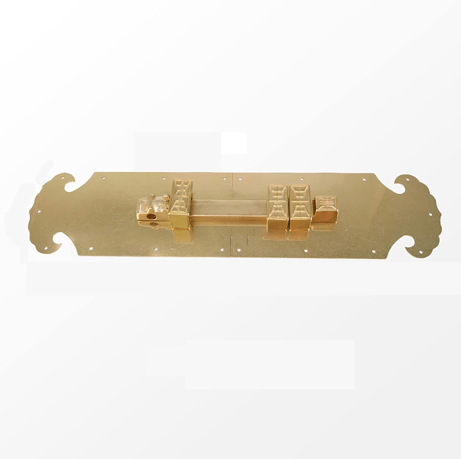 Door Latch， Slide Latch Lock Barrel Bolt for Door Security, Antique Bronze/Gold, 21.3cm, 46cm, Brass(Gold,46cm)