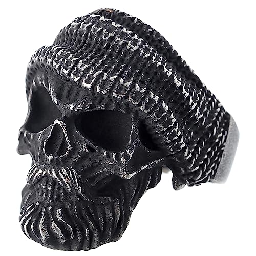 Image of 2023 Skull Ring Cool Evil Death Punk Rock Stainless Steel Rings Aly Style Jewelry