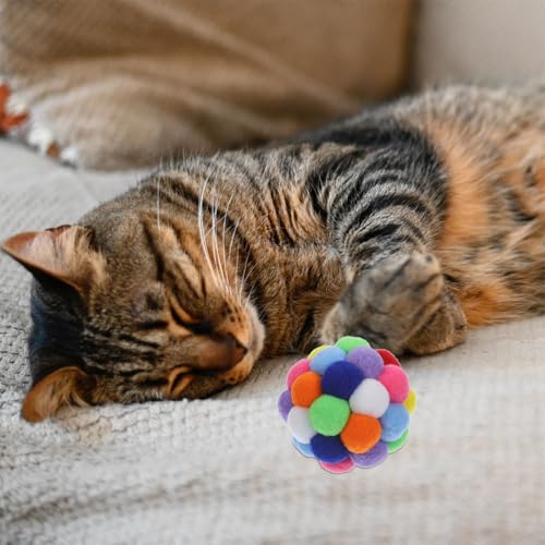 Boules colorées interactives pour chat LUOZZY en format petit - 6