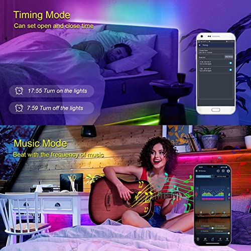 Image of WS2811 Smart IC RGB COB Led Strip Light 16.4FT /5M, 12mm Width, 720 LEDs /M, Chasing Addressable Light for Bedroom Kitchen Wall Decor(Without Controller&Adapter)