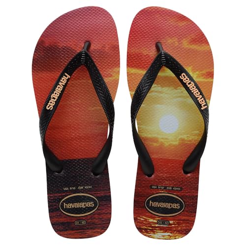 Chinelo Havaianas Hype Preto/Preto/Pêssego 39/40