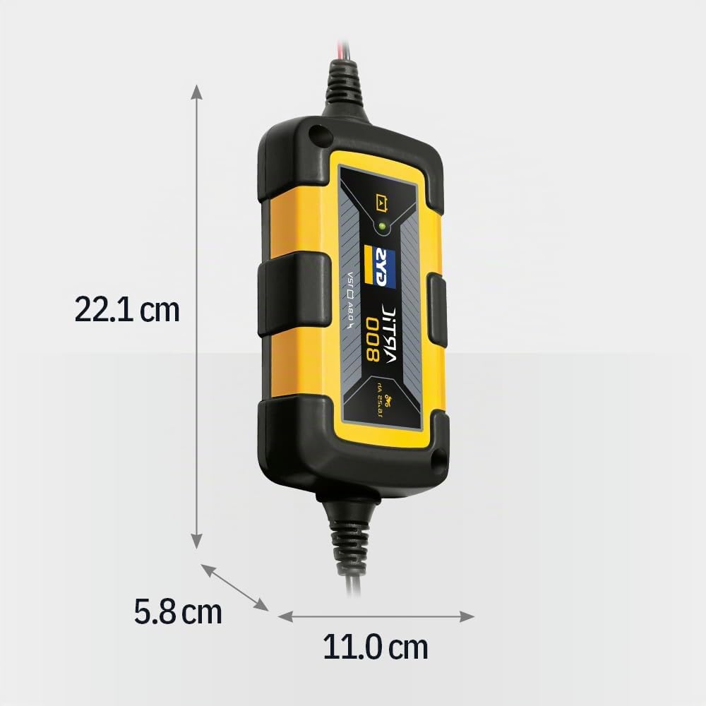GYS - Artic 800 - Chargeur - Inverter - Livre avec Pinces et Cosses de Connexion, Noir,Jaune