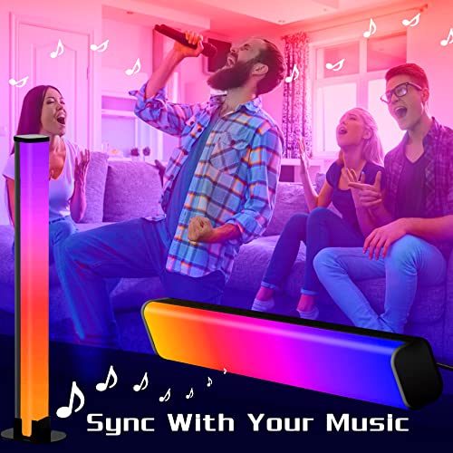 Ohso Led Rgb Light Bar Dimmable Color Changing Rainbow Streamer Game Smart Light With Music Sync, App Bluetooth Controlled Tv Ambient Backlight, 2 Pcs #TOP1