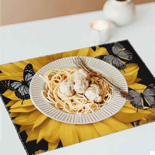 Sets de table résistants à la chaleur imperméables lavables de cuisine