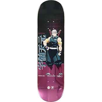HAMAGUCHI ダルマデザイン スケートボードデッキ Amazon | Primitive x 鬼滅の刃 Lemos Tengen スケートボード