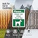 Please Clean Up After Your Pet Yard Sign with DOG Graphic, 40 mil Laminated Rustproof Aluminum, 21.5 inch tall Sign and Stake Kit by SmartSign, USA-Made, 100+ Years of Sign Expertise