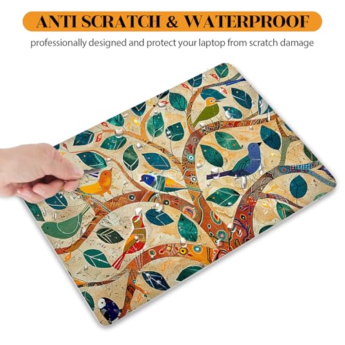 Image of 12.1 13 13.3 14 15.4 15.6 Inches Laptop Skin Sticker Decal Universal Netbook Skin Sticker Reusable Notebook Art Decal Protector Cover, Colorful Tree Bird