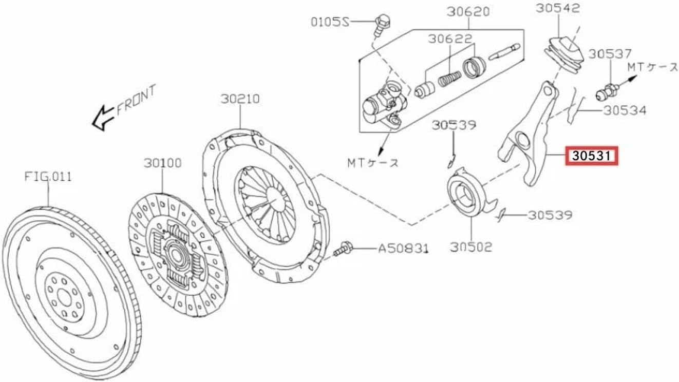 Clutch Release Fork for Subaru WRX Impreza Legacy Outback Forester 30531AA180