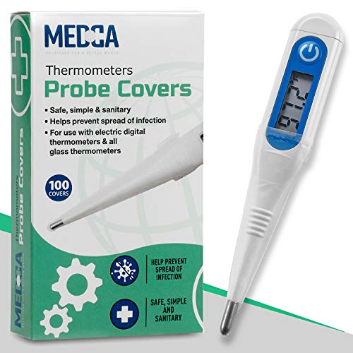 Thermometer Probe Covers - Pack of 200 | Universal and Disposable Probe Cover Box for Digital Thermometer for Accurate Sanitary Oral, Rectal and Underarm Digital and Glass Thermometers Reading - Thumbnail 6