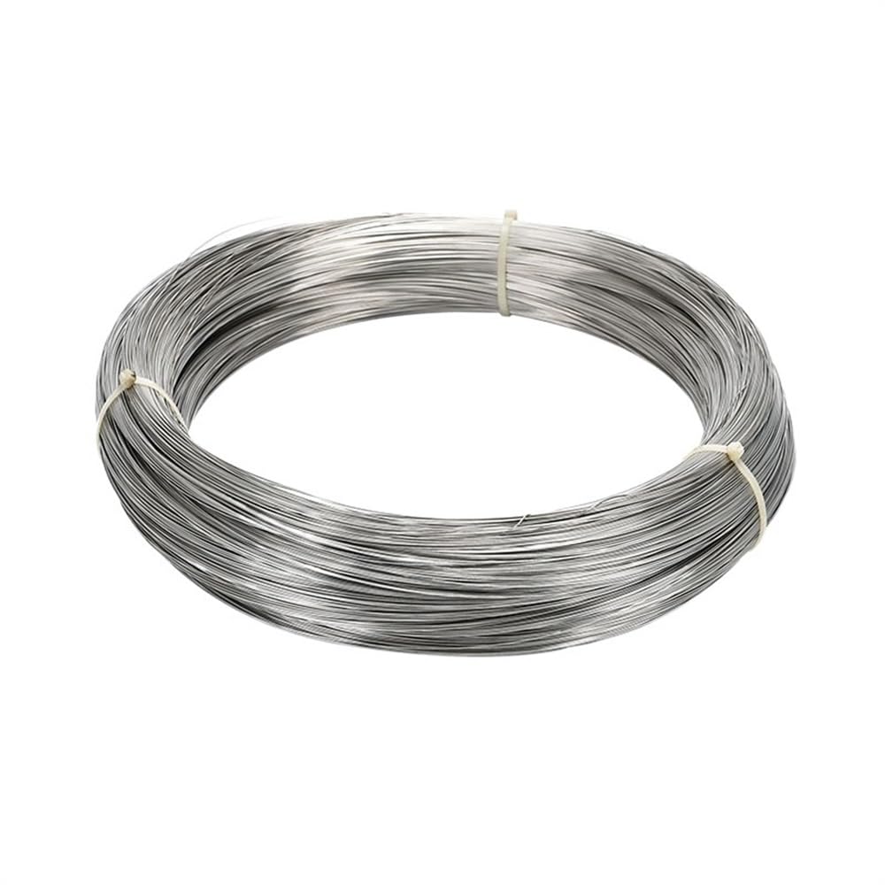 Alambre para jardín, Alambre de Acero Inoxidable 304 Plata 0.05-3 mm, 2/5/10 metros: Usos DIY(Hard Steel Wire,Dia3.0mm (2M))