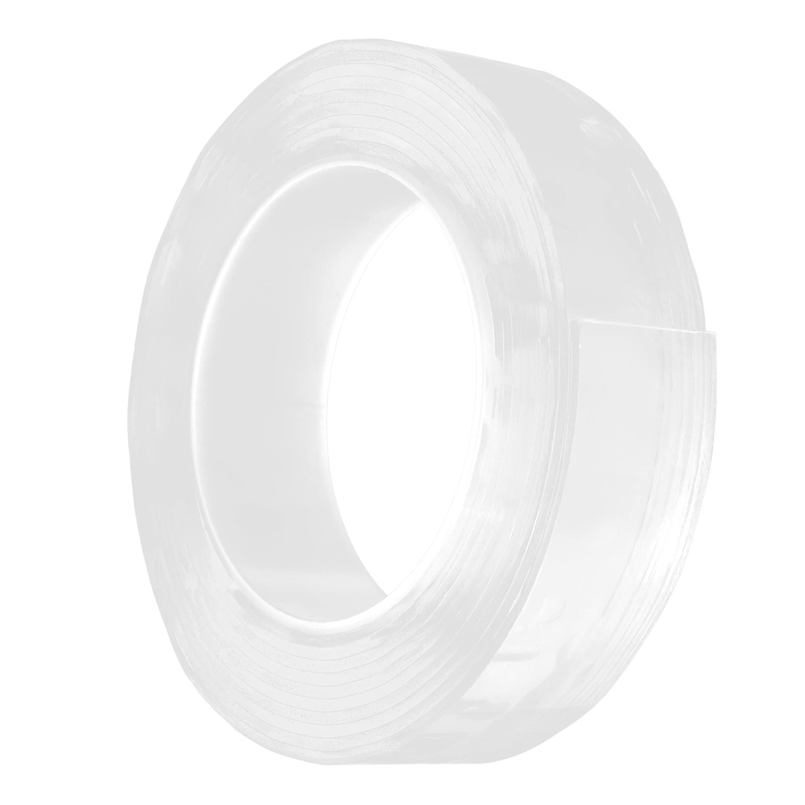 Double‑Sided Tape, Practical DIY Reusable Washable Tape Strong Stickiness Transparent Tape for Organize the Messy Things(3 meters)