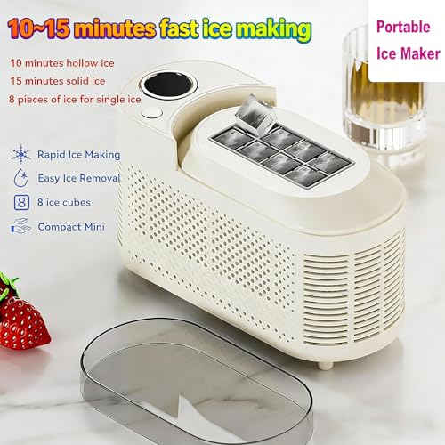 Fabricadora de hielo portátil de escritorio 120W miniatura 3