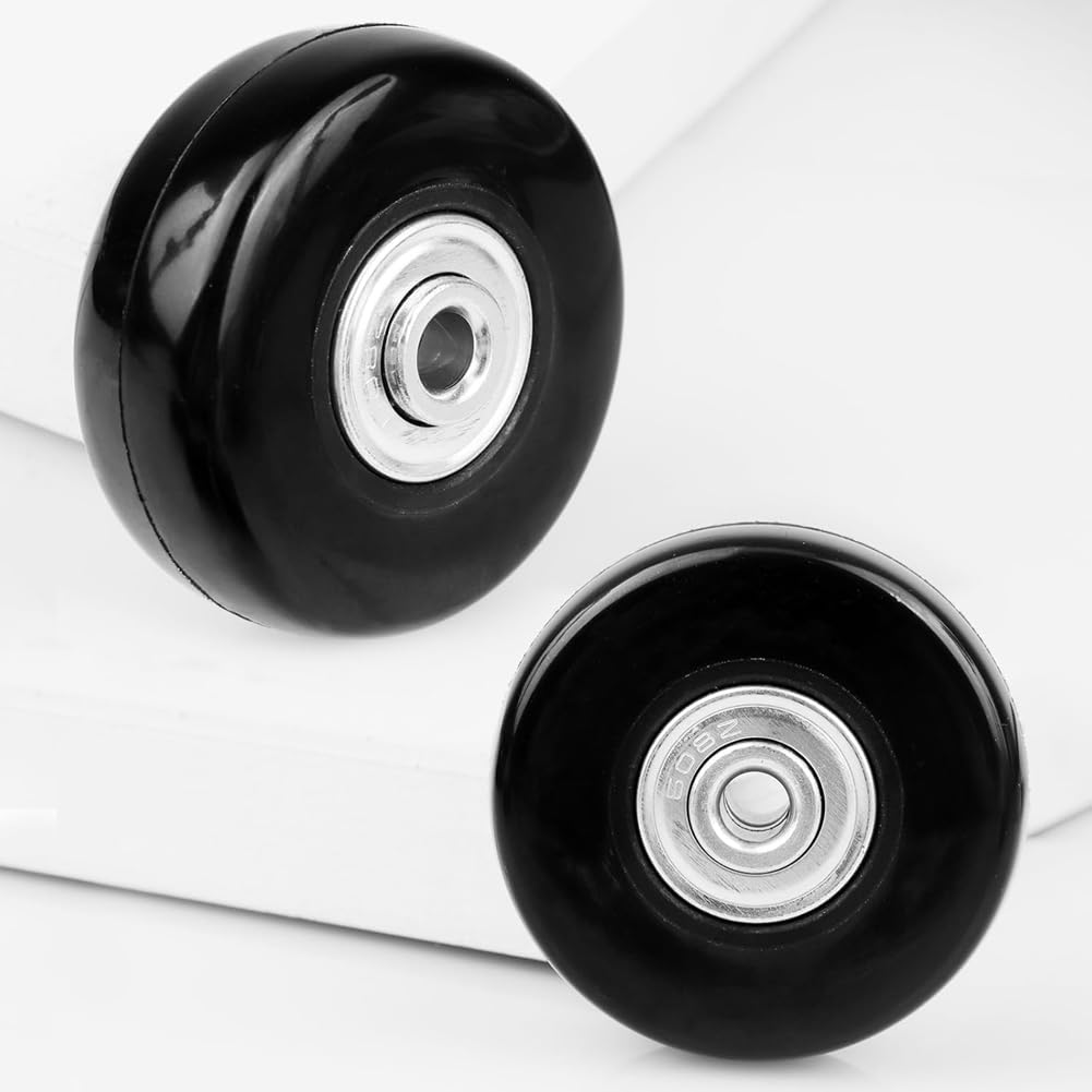 Itdegno Paar Bagage-koffer Vervanging Wielen Wielen Deluxe Reparatieset Voor Trolley Bagage Zwart 70mm24mm