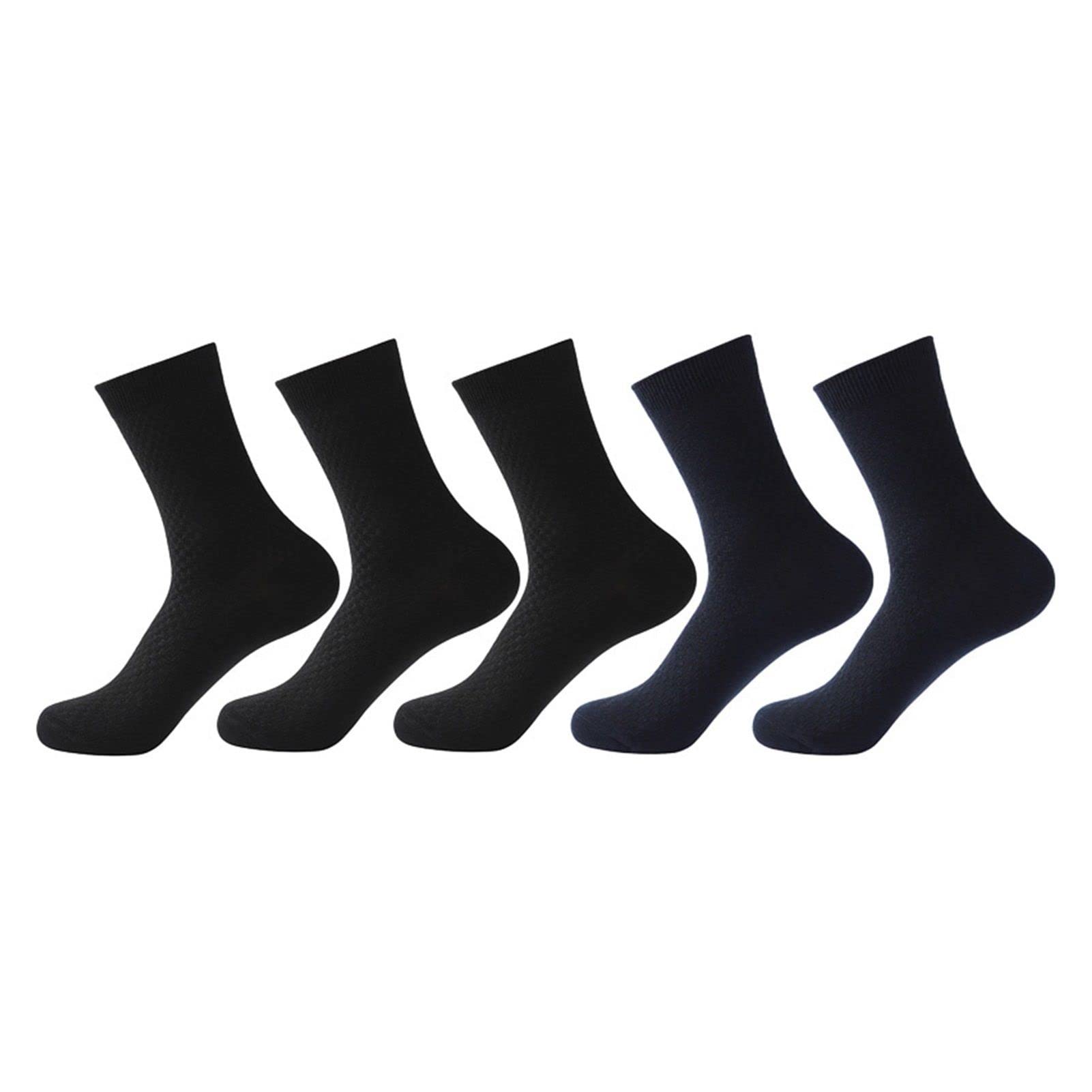 ZZSRJ 5 Pares de Calcetines for Hombres Medias Negro Negro Casual Otoño e Invierno Calcetines de los Hombres (Color : 11, tamaño : 37-43)