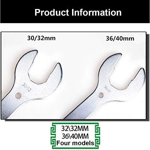 Bike Headset Wrench Bicycle Front Fork Wrench Tool 30/32/36/40mm Steel Wrench Spanner for MTB Mountain Bike Road Bike
