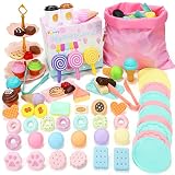 Tagitary Pretend Play Food Toys Set, Ice Cream Toys Dessert Toys Play Kitchen Accessories Including