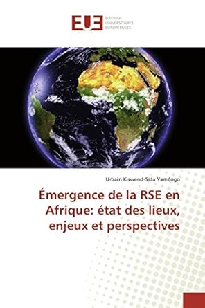 Émergence de la rse en afrique: état des lieux, enjeux et perspectives