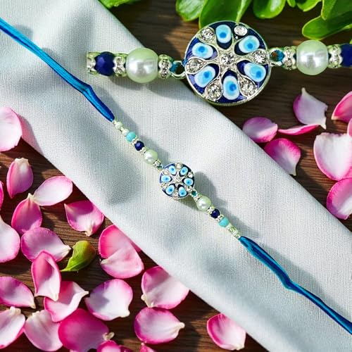 Image of Traditional Premium Rakhi for Brother - Celebrate the Eternal Sibling Bond | Kundan Rakhi | Raksha Bhandhan | Free Roli Chawal | PoPo Toys