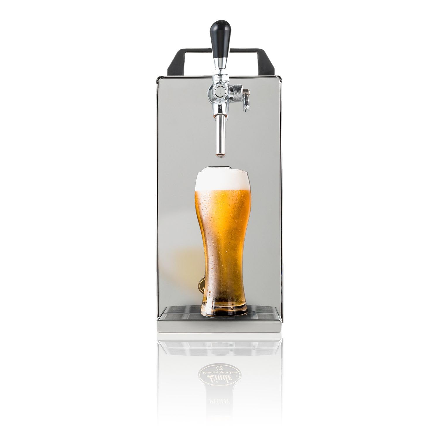 Zapfanlage, Durchlaufkühler Bier, Pygmy 25/K mit Membranpumpe, Bierzapfanlage, Fassbier-Zapfanlage, 1-leitig, 35 Liter/h, Durchlaufkühler Bierzapfanlage, Green Line
